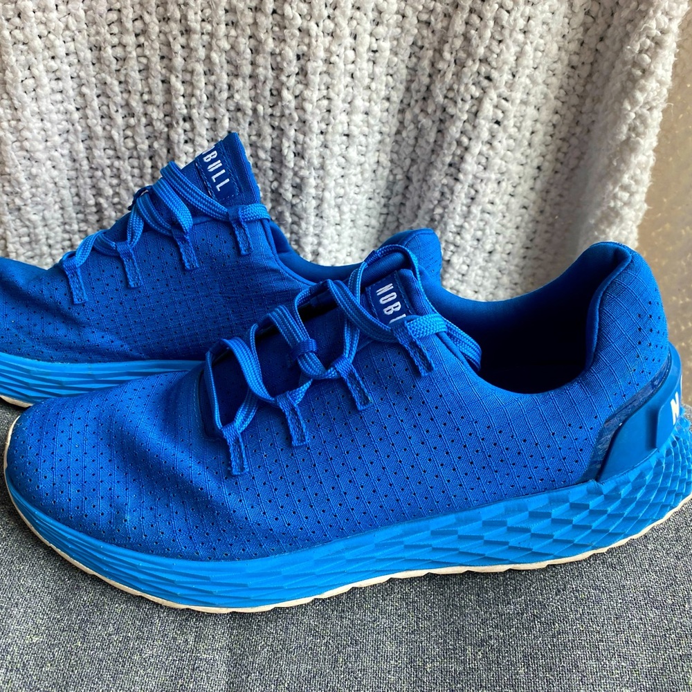 Men’s bright blue NOBULL Ripstop size 9.5 training shoe